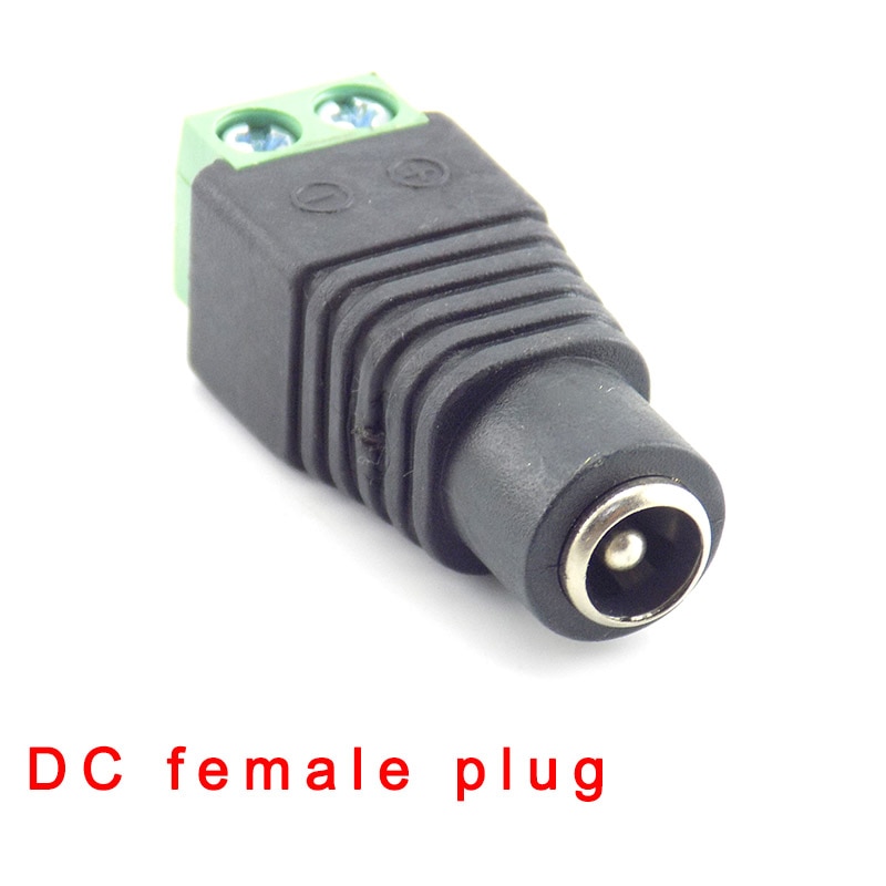 1 Pair Coax Cat5 To Bnc DC Power Male jack plug DC female Connector plug adapter Av BNC UTP for CCTV Camera Video Balun