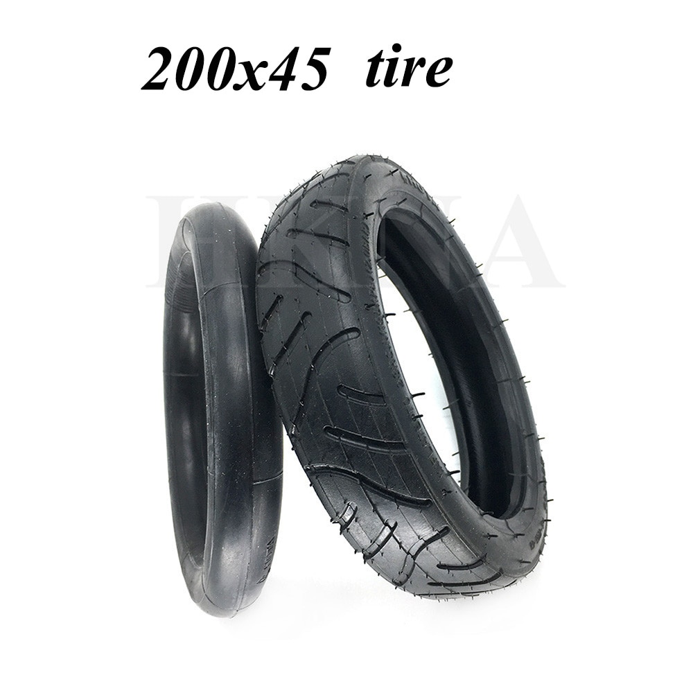 8- tommer 200 x 45 dæk indvendig slange universal 8 x 1 1/4 dæk til barnevogn etwow elektrisk scooter hjul modifikationsdele