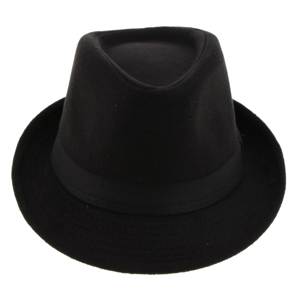 Men's Women’s Manhattan Structured Gangster Trilby Irish Winter Wool Felt Fedora Hat