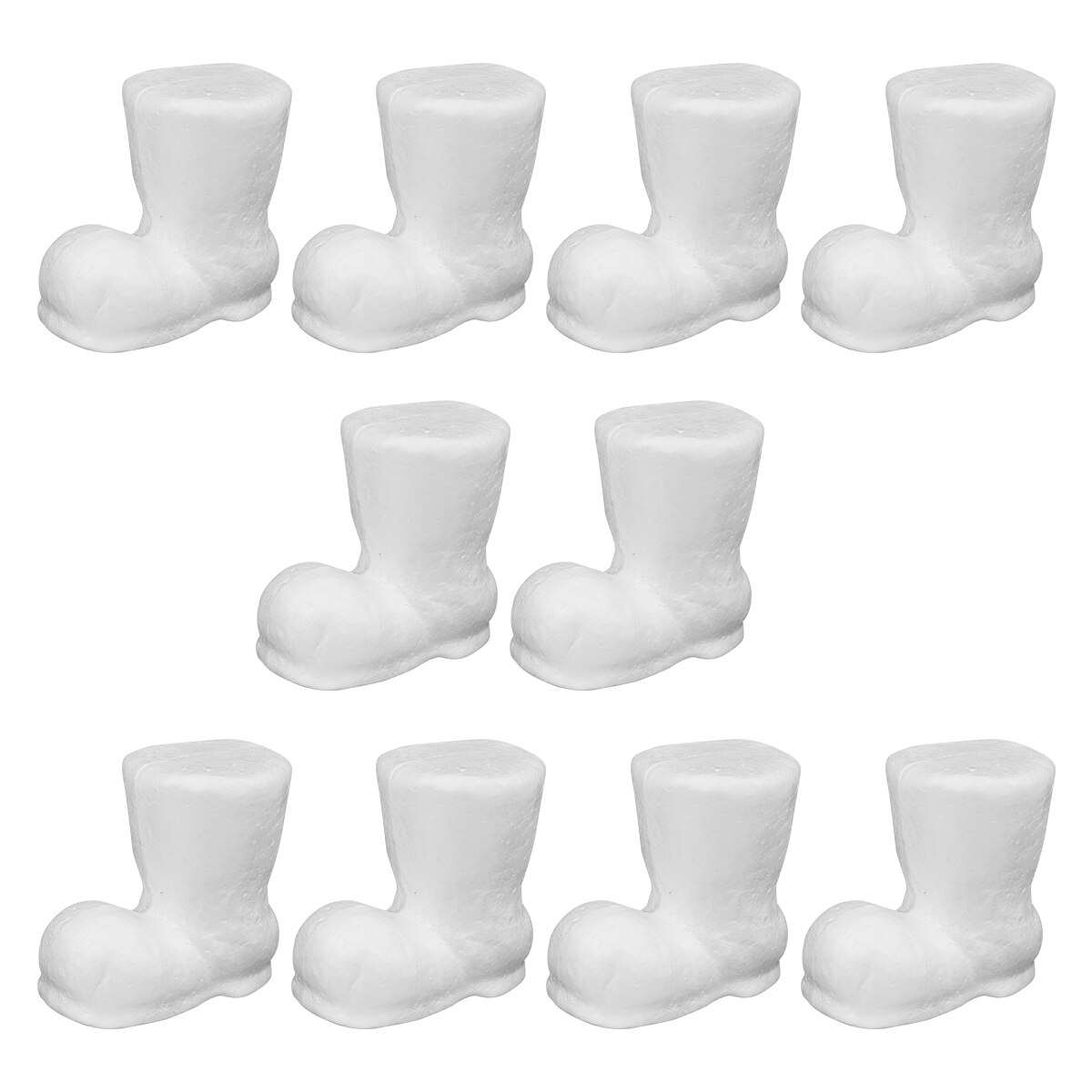 20pcs Styrofoam Christmas Boots Polystyrene Ornament Diy Christmas Boot Preschool Education Crafts Photography Props: 9CM