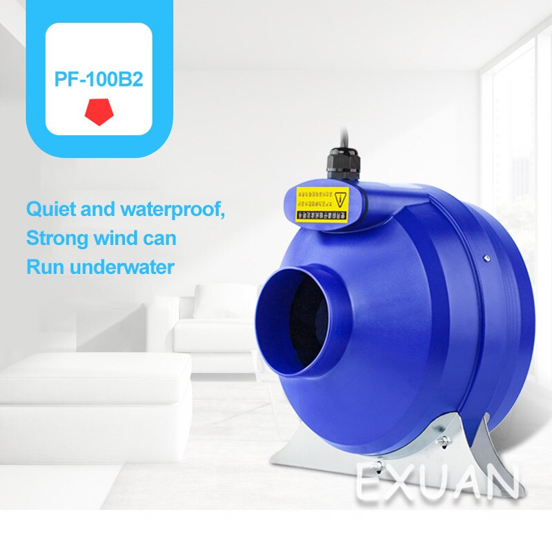 4 inch duct fan 100 powerful exhaust fan KTV restaurant basement ventilation mute exhaust fan