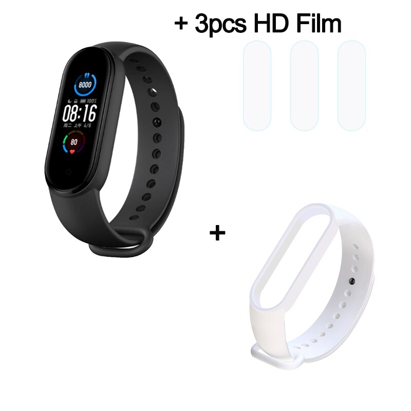 Xiaomi Mi banda inteligente a 5 pulsera 4 Color Pantalla AMOLED Miband gota 5 Smartband Fitness de Traker Bluetooth deporte impermeable banda inteligente: 01