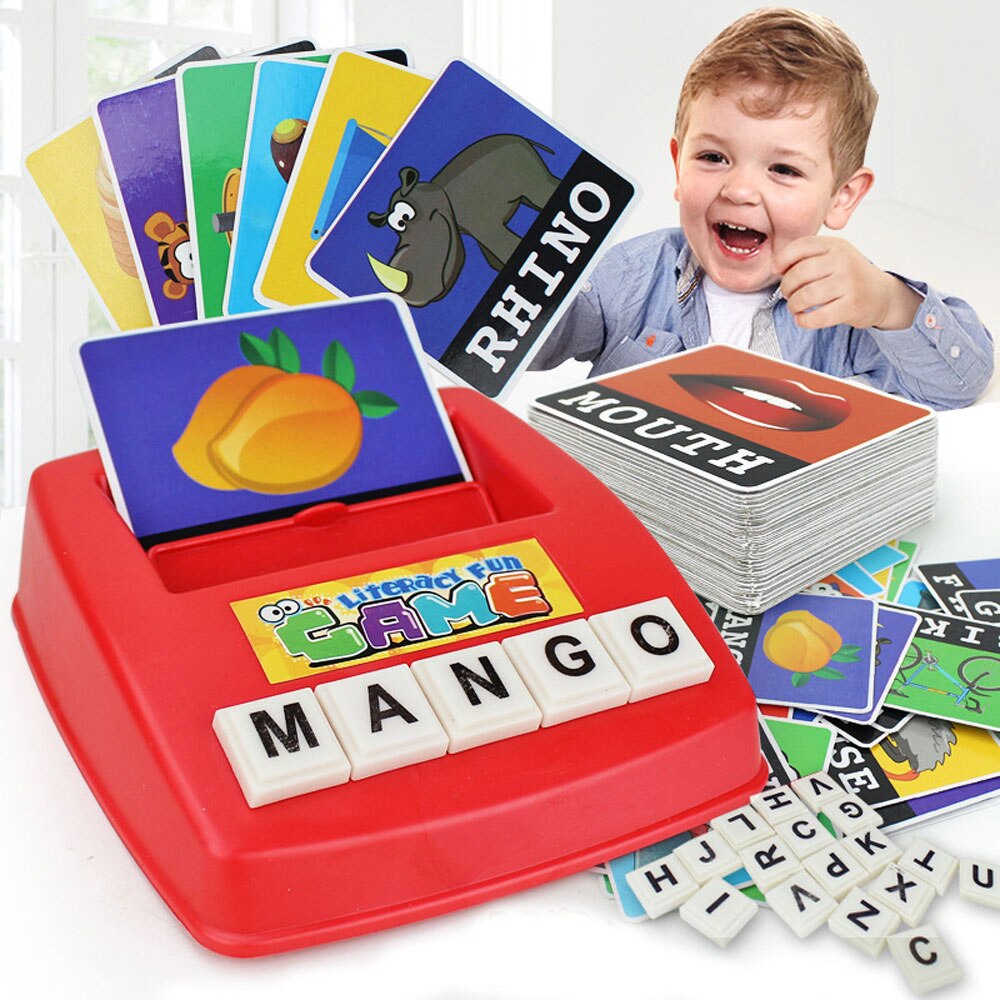 Geletterdheidswiz leuk spel hoofdletters zichtwoorden 60 flitskaarten kleuterschool taalontwikkelingsspeelgoed voor kinderen cadeaus