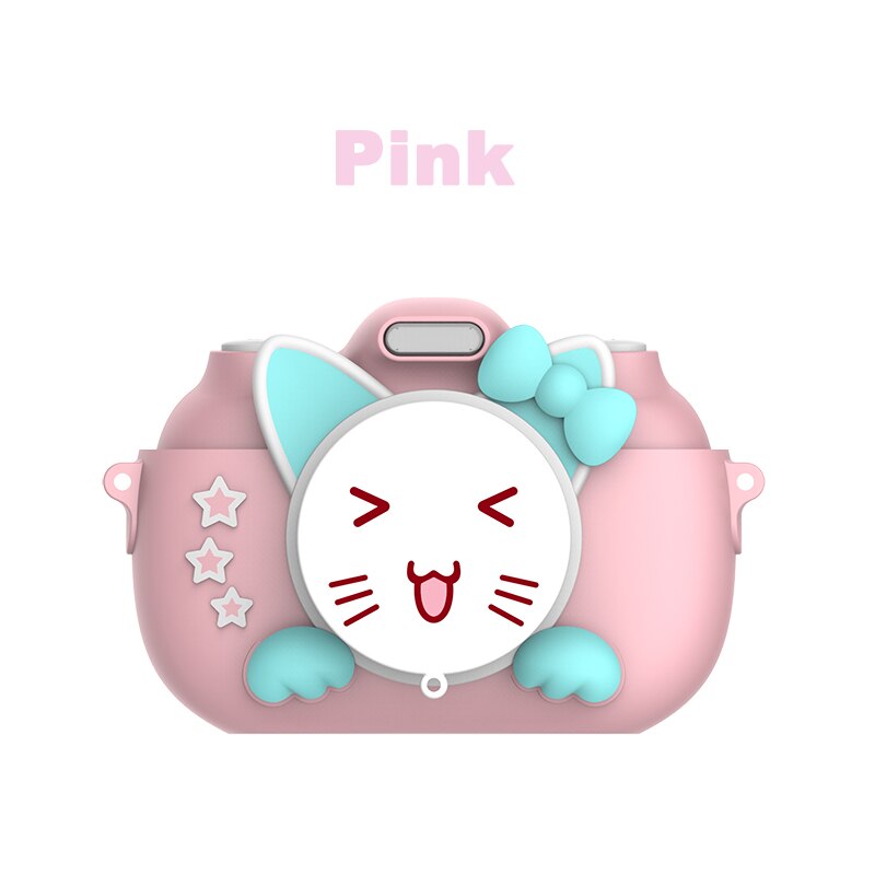 Caméra pour enfants 3.0 pouces écran HD 1080P multi-style photographie prend en charge 28 pays dans diverses langues et jeux: Rose / 32G