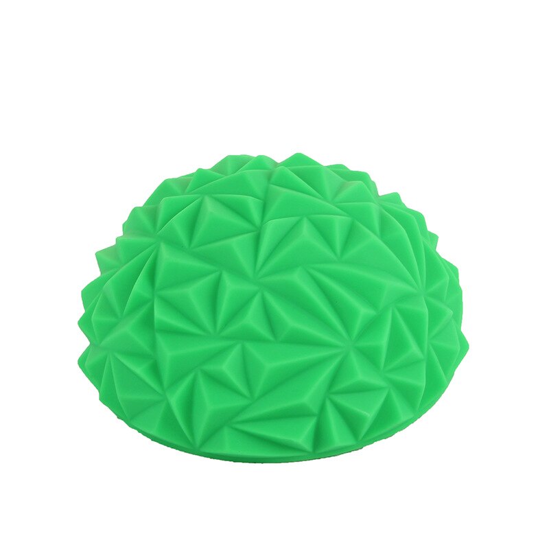 16cm Yoga Half Ball Toy Inflatable Sphere Stepping Stones Outdoor Toys Indoor Games for Kids Balance Hemisphere Ball: Green-A