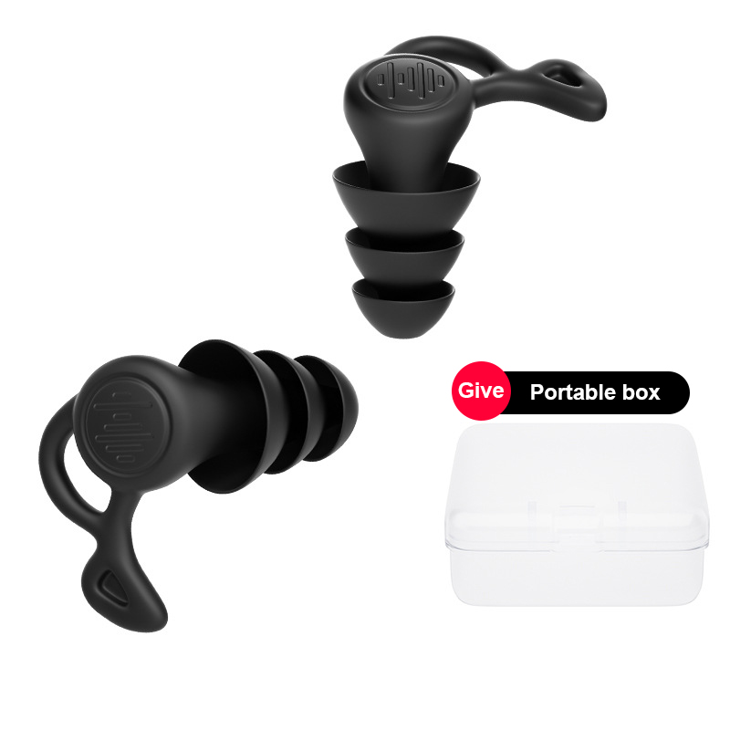 Tapones para los oídos de silicona antiruido, tapones para los oídos de natación, aislamiento de interferencias para el trabajo, dormir, Surf, Protector suave y cómodo para los oídos, 1 par: Blanco
