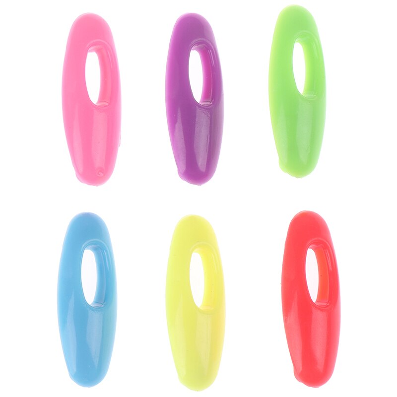 6 uds broche de seguridad de plástico Pins Pin de mujer bufanda esmalte Pin hebilla accesorios cabeza Decoración Para bufanda: MULTI