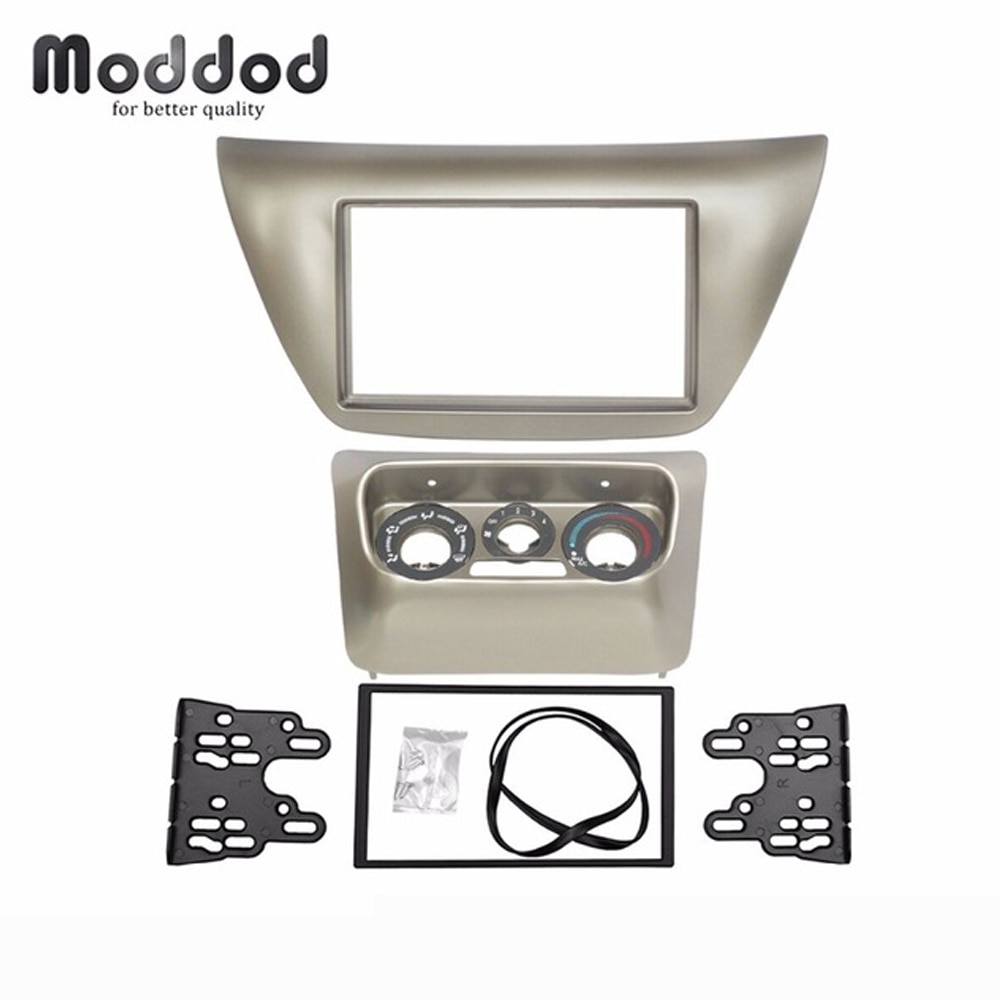 Panel de Control central de CA, Radio de doble Din para Mitsubishi Lancer IX 2006, marco de Kit de salpicadero estéreo Fascia