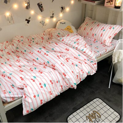 3 Stuks Baby Beddengoed Set Leuke Dier Katoen Wieg Beddengoed Kit Cartoon Omvat Kussensloop Laken Dekbedovertrek Zonder filler: 9