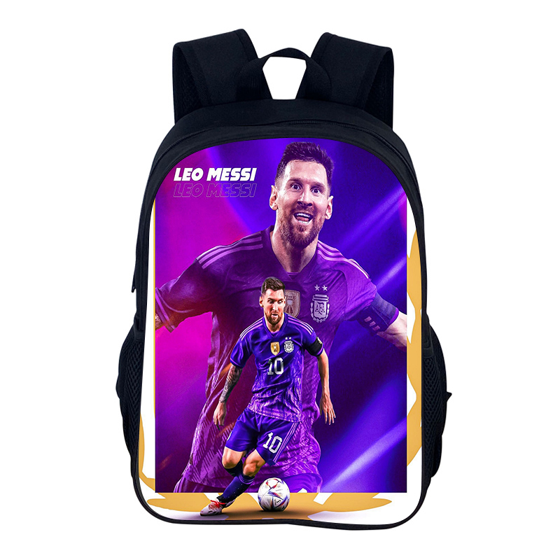 FußBall-Sportrucksack M-Messis Schultasche Jungen und Mädchen Sportrucksack Stern Spieler Schulrucksack Büchertaschen als bestes: Grün