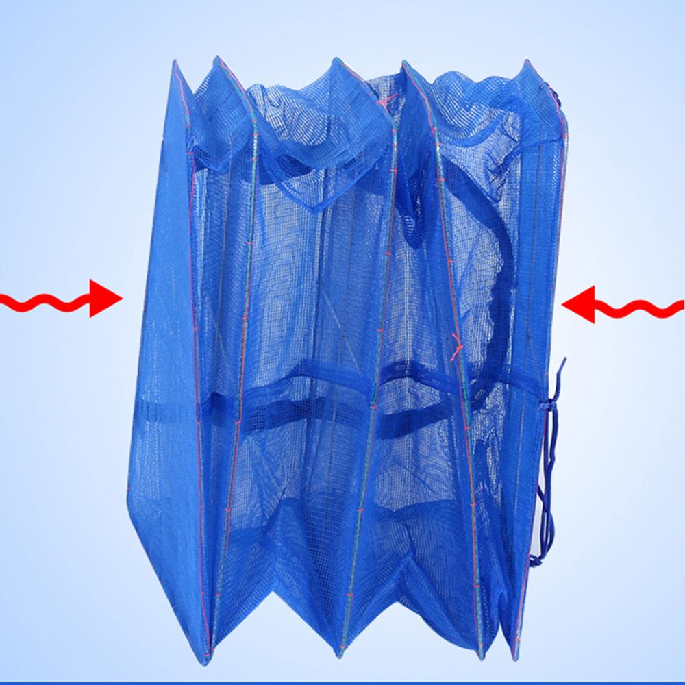 Foldable 4 Layers Drying Net Fish Net Drying Rack Hanging Vegetable Fish Dishes Dryer Net 40 x 40 x 65cm