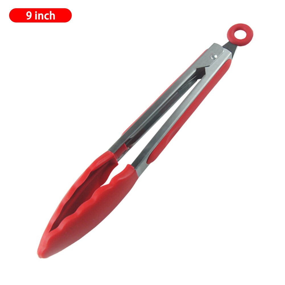 Food Grade Silicone Food Clip Barbecue Clip Bread Clip Multifunctional Kitchen Tool Cooking Tong Clip: red