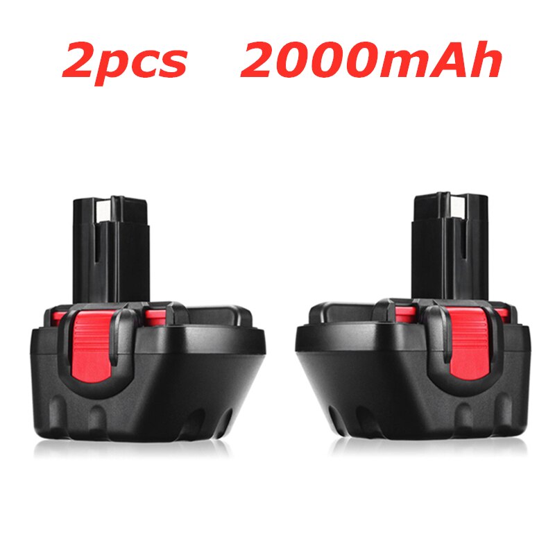 12V 3000mAh Nicd Ni-MH Rechargeable Replacement Battery for Bosch 12 V BAT043 BAT045 BAT120 Drill GSR12VE-2 PSR12VE-2 2607335273: 2pcs 2000mAh