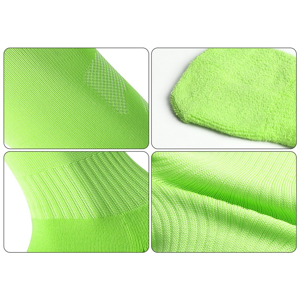 Unisexe adultes enfants genou chaussettes hautes rayé respirant Football Football sport longues chaussettes Tube