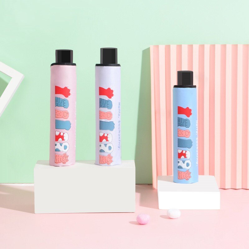 Creatieve Cartoon Kat Klauw Paraplu Opvouwbare Regenachtige Kat Paraplu Voor Vrouwen Meisjes Jongens Uv Mooie Dier Paraplu YD200072