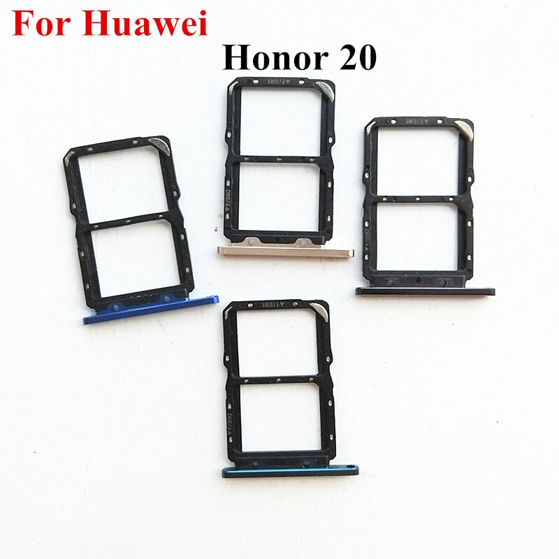 1x placa sim bandeja slot titular adaptador de substituição parte para huawei honor 20