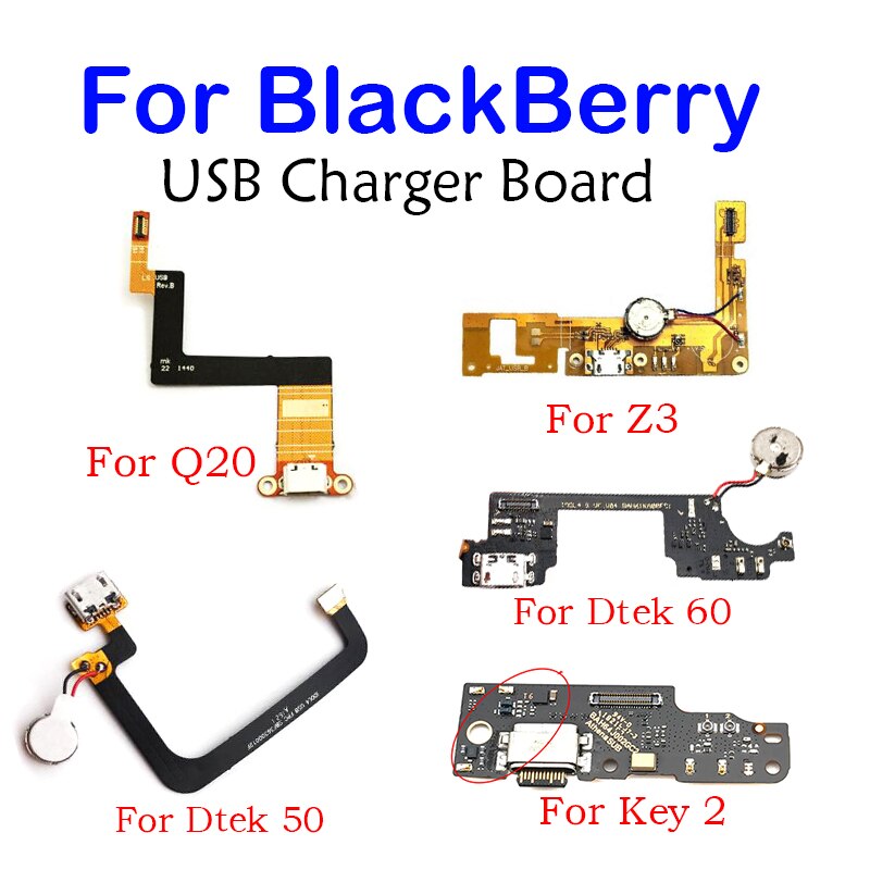 Charger Board Pcb Flex Voor Blackberry DTEK50 Dtek60 / KEY2 / Q20 / Z3 Usb-poort Connector Dock Opladen Lint kabel