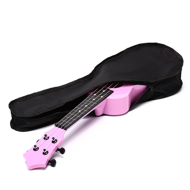 Tragbare dauerhaft 21 Zoll Schwarz Ukulele Tasche Weiche fallen Mono Tasche Einzelnen Schulter Rucksack Gepolsterte Musical Instrument