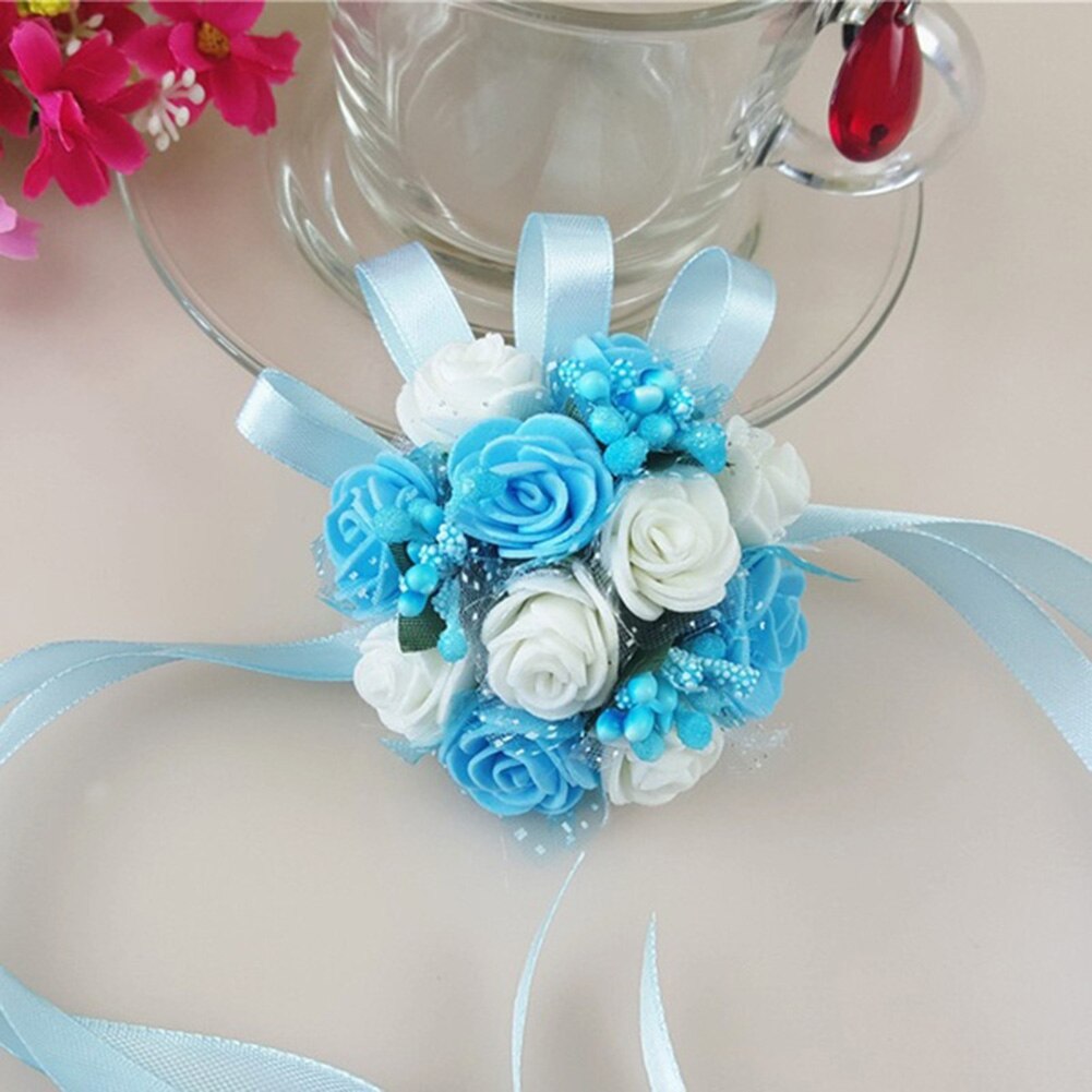Wrist Corsage Bridesmaid Sisters Hand flowers Artificial Bride Flowers For Wedding Dancing Party Decor Bridal Prom Accessories