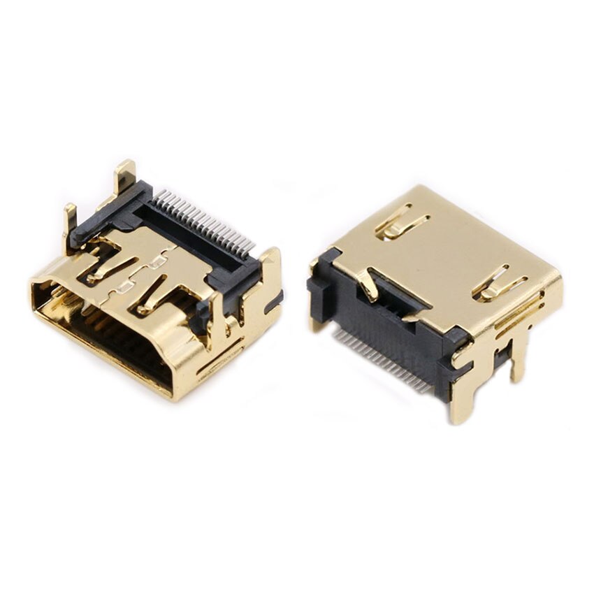 5pcs/Lot HDMI 19Pin 20P 20Pin Male Plug Connector HDMI Female Male Socket Jack HDMI Repair Replacement