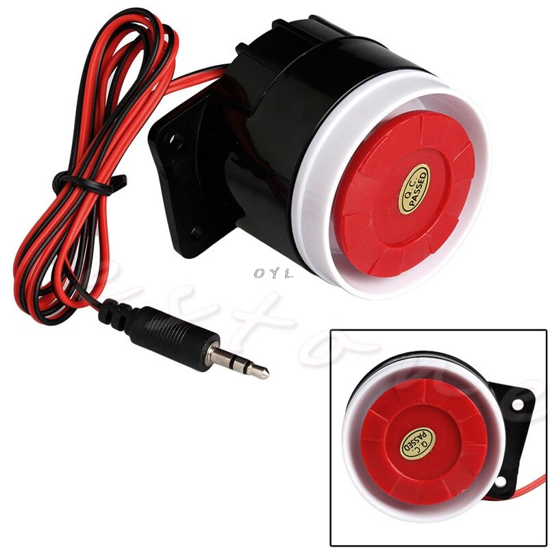 Wired Mini Horn Siren Home Security Sound Alarm System 120dB DC 12V