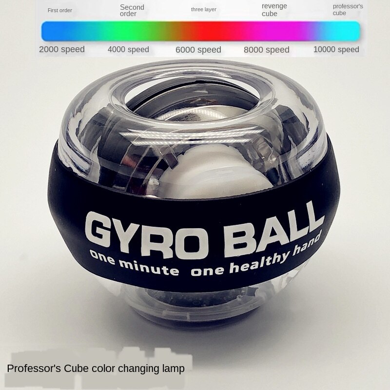 LED Wrist Ball Trainer Gyroscope Strengthener Gyro Power Ball Arm Exerciser Exercise Machine Gym Fitness Equipment