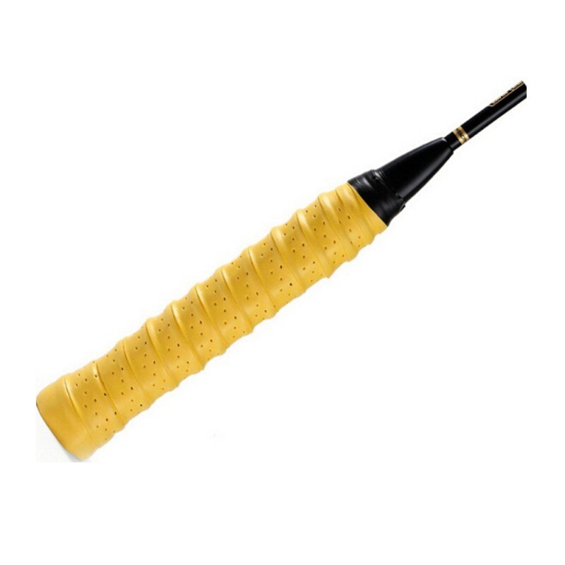 Sports Equipment Anti-slip Breathable Sport Over Grip Sweatband Tennis Overgrips Tape Badminton Racket Grips Overgrip: yellow