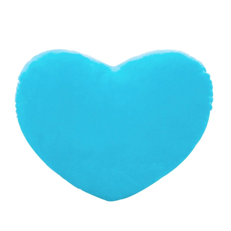 17cm hjerteform dekorativ kastepude pp bomuldsblød dukke elsker sofapude bilpude pude voksen børnelegetøj: Blå
