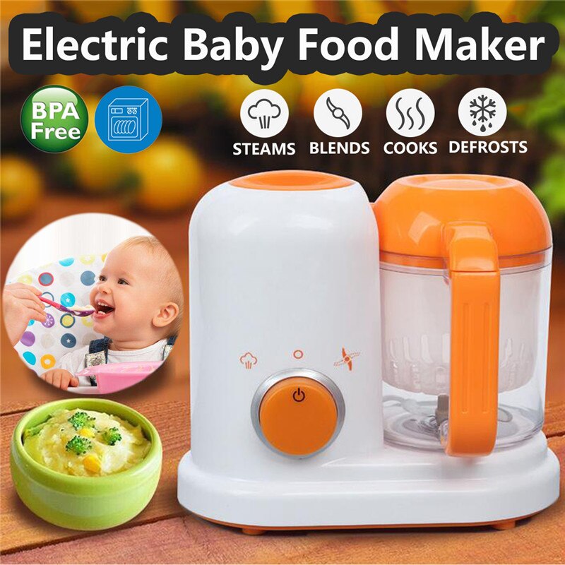 Baby mad maker elektriske småbørn blender multifunktionelle børn mad damper processor spædbarn frugt grøntsag maker