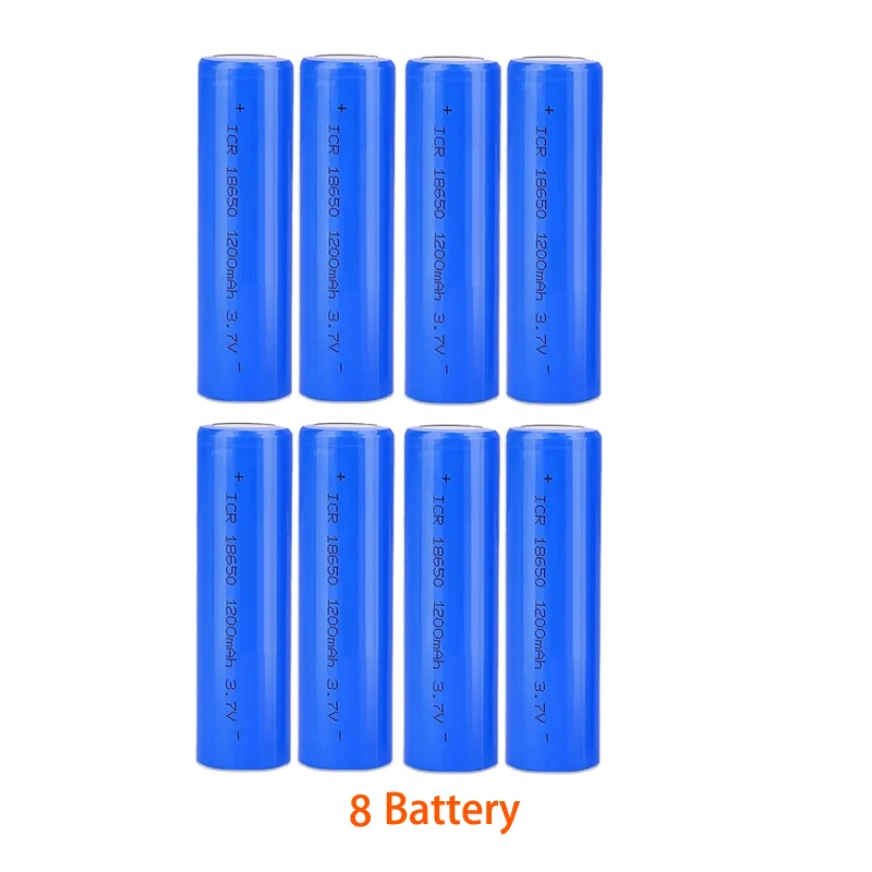 3,7 V 18650 1200 mAh Li-Ionen-Akku für Laternen, Taschenlampen, Türklingeln, Ventilatoren, Rasierer, Solar--Straßenlaterne,: Rosa