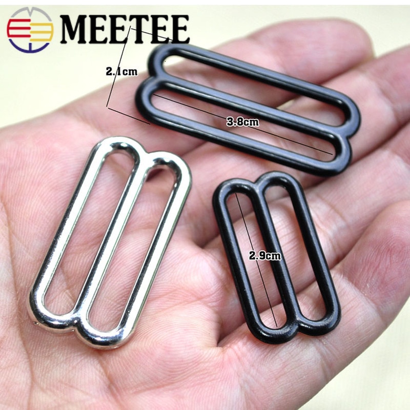 Meetee 5/10 st 14-50mm metall o ring tri-glide spännen bh-ringar skjutreglage rem justera spänne spänne gör-det-själv plagg sömnadstillbehör