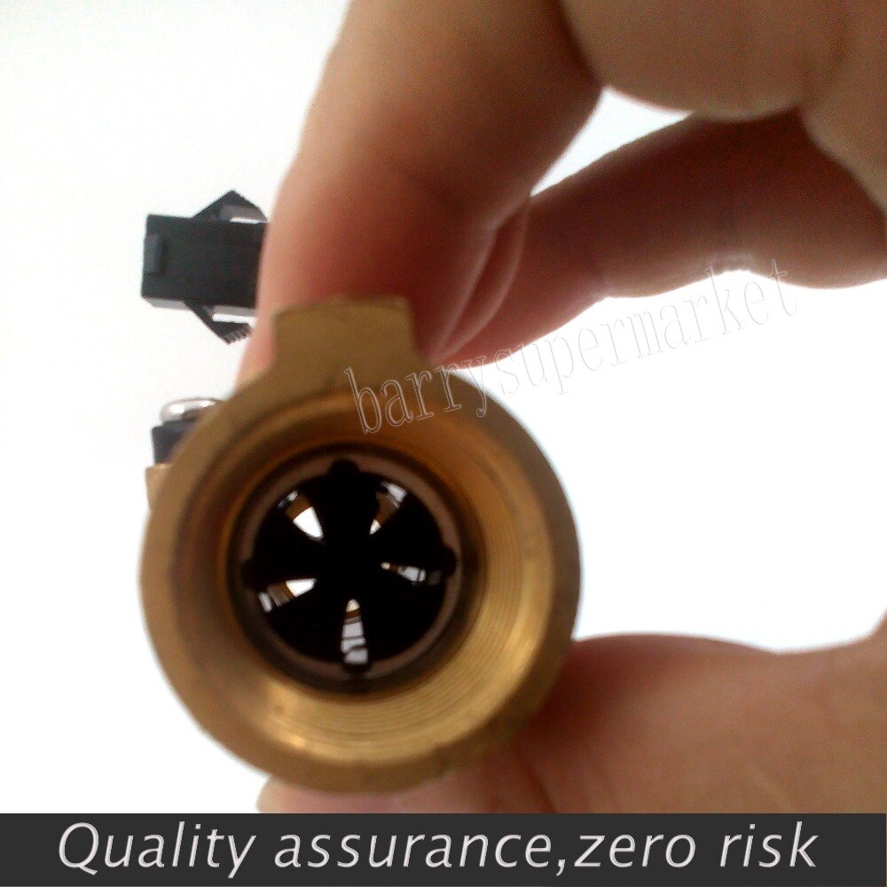 Electronic Flow Meter Electronic Flow Sensor 0.3-10L/M for solar water heater water flow meter G1/2 YF-B8 Magnetic valve