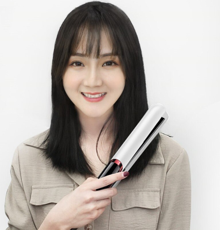 2in1 110v-220v ceramic Automatic hair straightener fast heating lengthened multifunctional hair straightener for dry wet hair