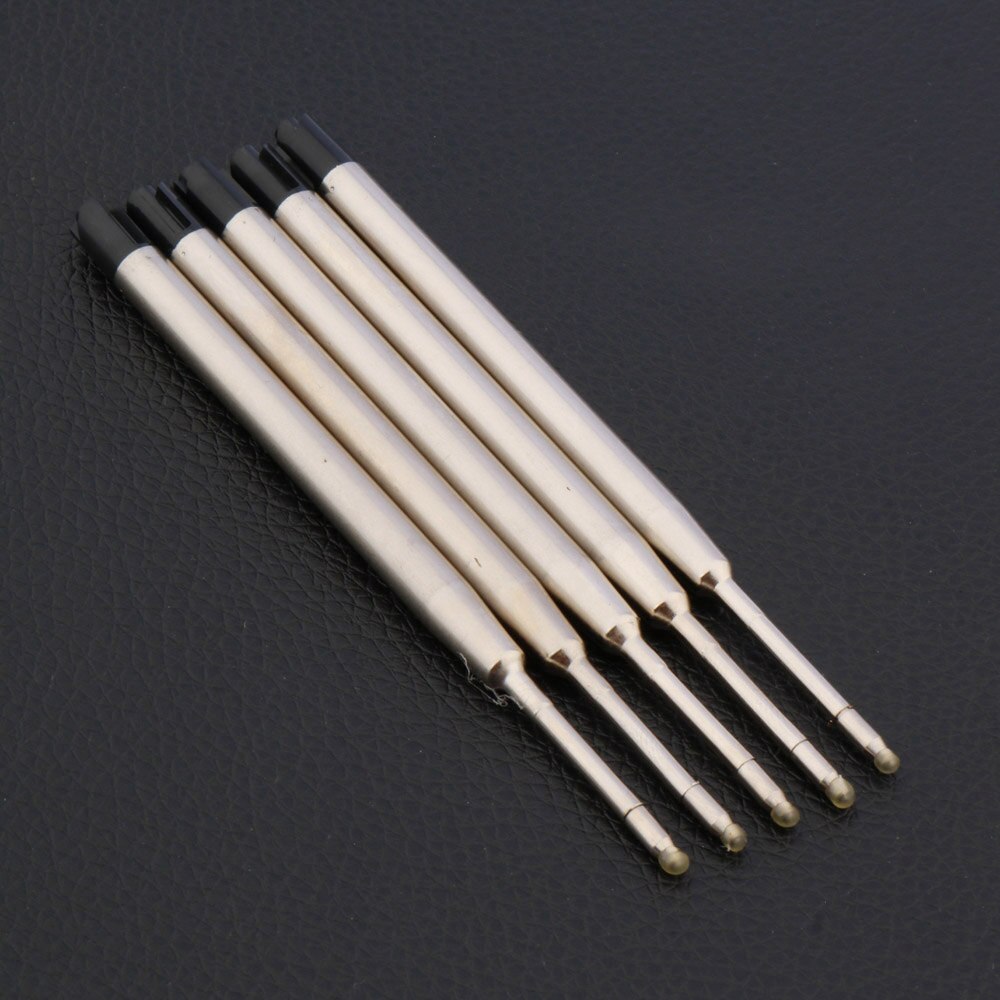 98mm Ballpoint Pen ink Refills stainless steel 5Pc BLUE 5Pc 424 ink Refills Stationery Office School Supplies Ball point pen