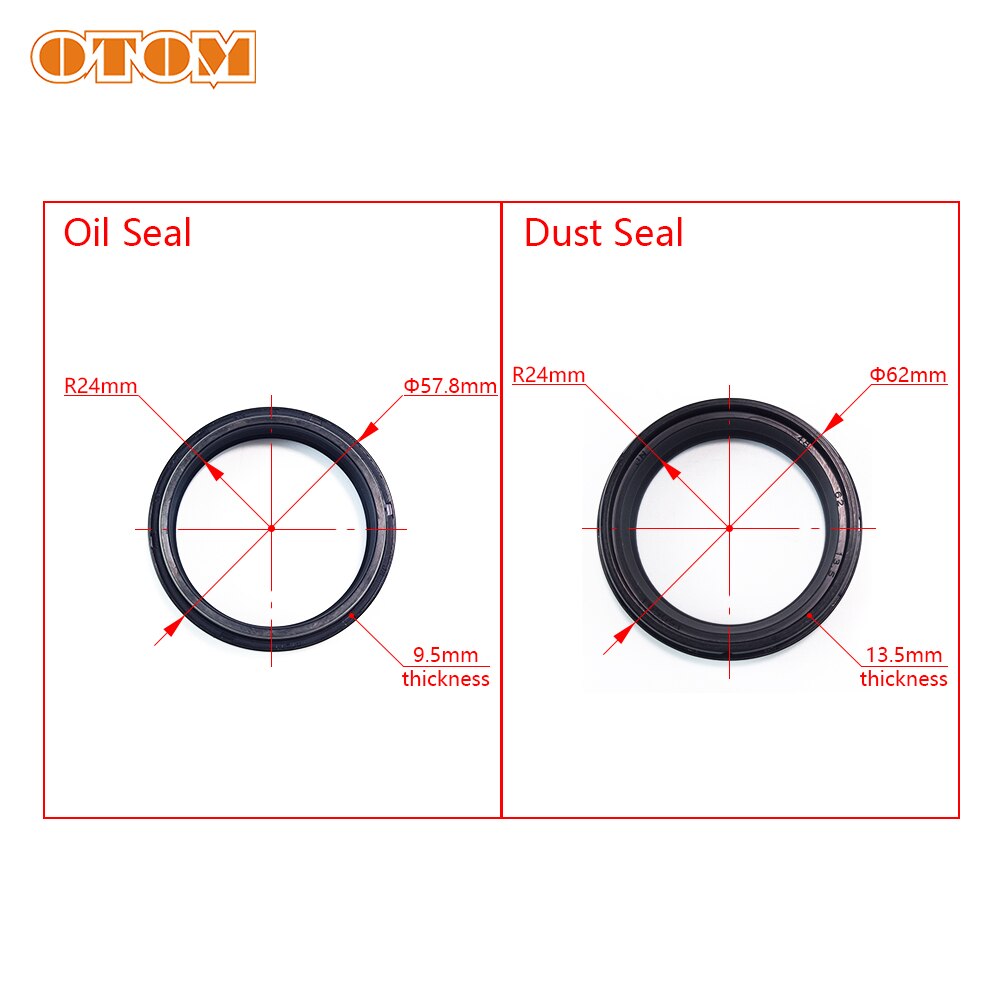 OTOM MTB Suspension Fork Dust Wiper Seal O-ring Bicycle Dust Oil Seals Service Kit For KTM EXC 125 250 HUSABERG TE FE FC Gas-Gas