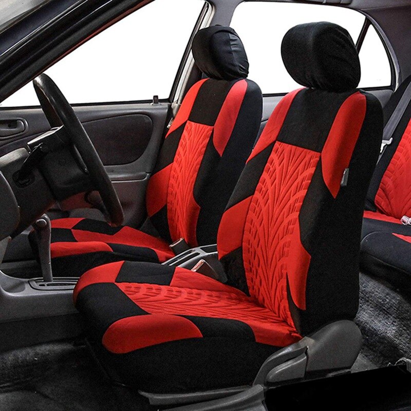 Universal 4/9 stk bil auto sædeovertræk dæk mønster sæde beskytter bil styling interiør tilbehør funda de asiento de coche