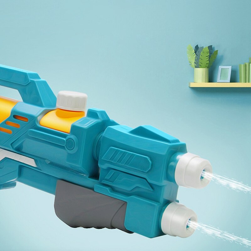 Dubbele sproeier uittrekbaar kinderwaterspuitspeelgoed zomer strandspeelgoed water hogedrukpomp plastic waterspuitspeelgoed