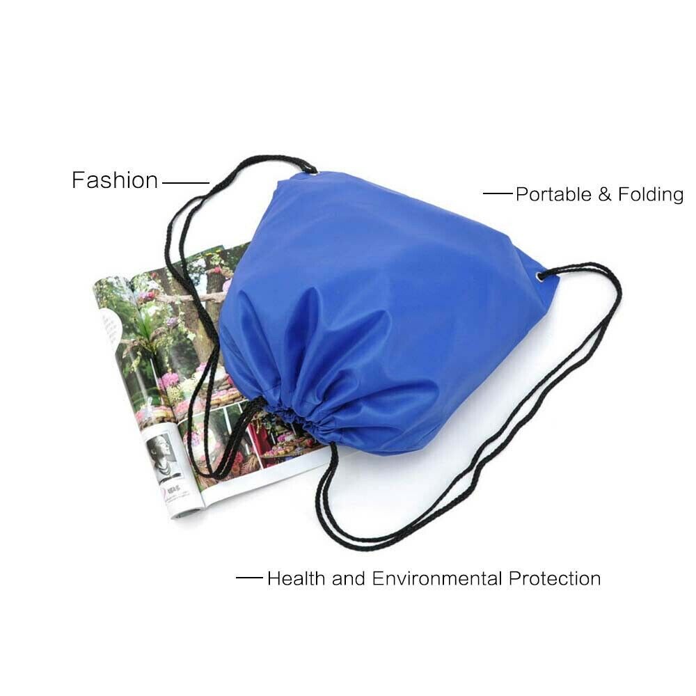 Portable Waterproof Drawstring Backpack Travel Gym Solid Storage Bag Beam Port Sports Bag 6 color