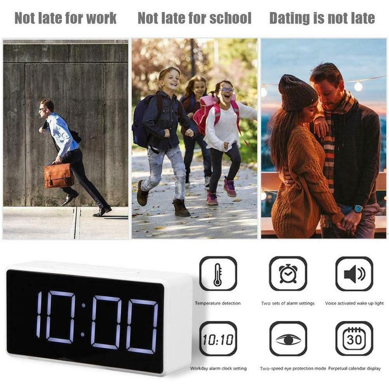 Budzik elektroniczny doprowadziło prosty zegar robić sypialni USB/AAA akumulator zegar elektroniczny może wyświetlać temperaturę
