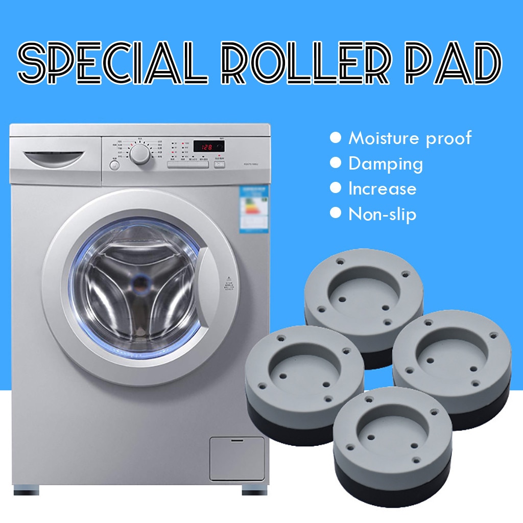 IN STOCK！Shock pad of washing machine Anti-slip And Noise-reducing Washing Machine Feet Rubber Anti-vibration Pad 4PCS