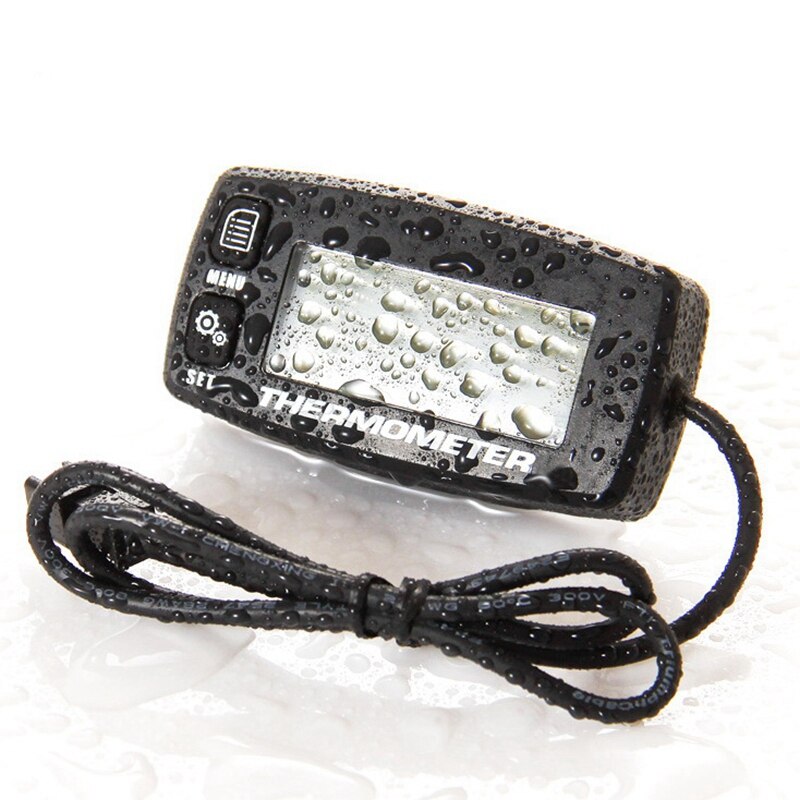 Cyfrowy wskaźnik temperatury silnika LCD alarm przekroczenia temperatury z czujnikiem RL-TS002 robić motocykla Dirtbike ATV