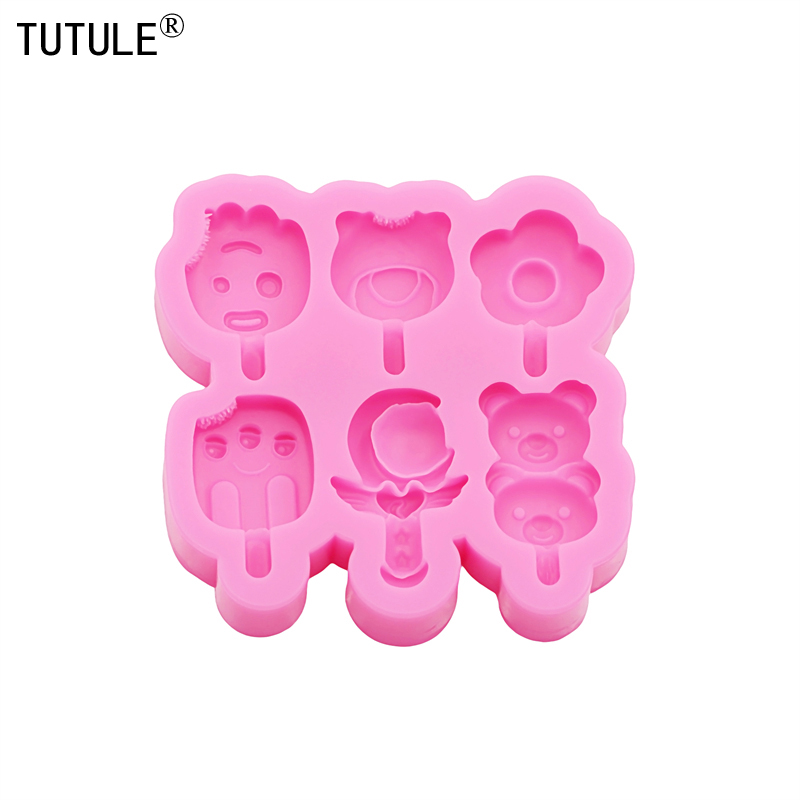 3D Pilz Zubehör Silikonform DIY Schmuck Zubehör Ohrringe Tonne Epoxidharz Silikonform Schokoladenkuchen Dekorform: Armee Grün