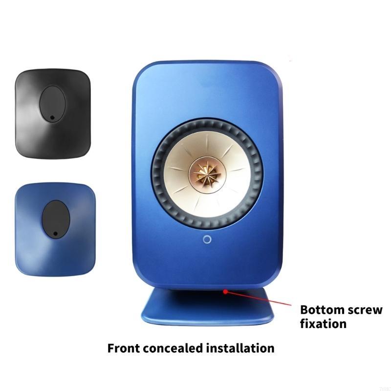 Desktopluidspreker staat professionele studiomonitoren staan voor KEF LSX II speakers bureau surround geluidsluidsprekeropnemers