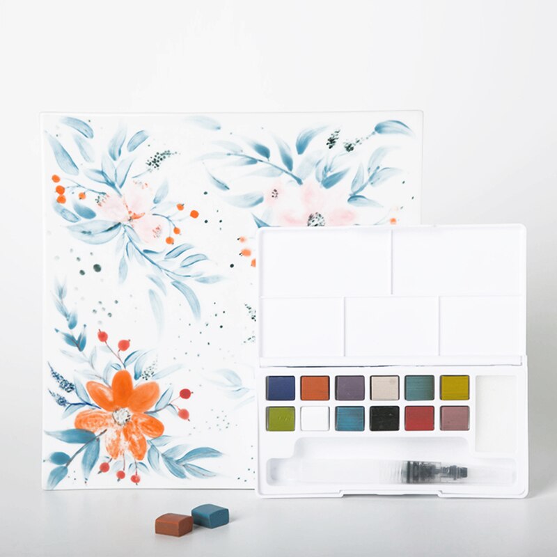 Boîte de peinture en céramique, pigments solides, aquarelle, haute température, 1150 à 1320 degrés Celsius, sous-glaçage, outil de poterie