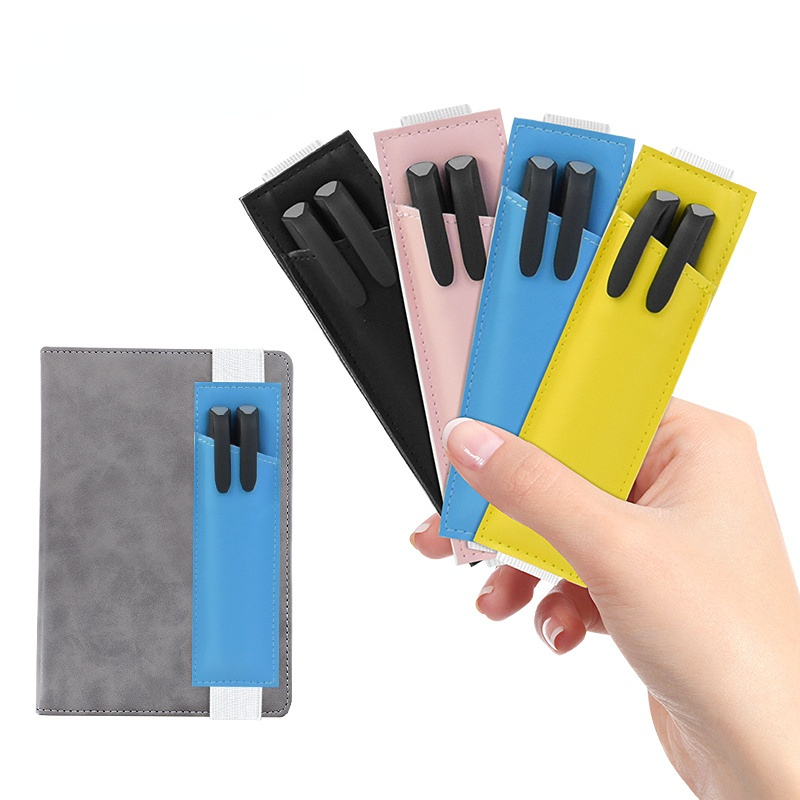 Sac à crayons à bande élastique réglable, porte-stylos, Clip de poche pour carnet d'affaires, organisateur de stylos pour le personnel des enseignants