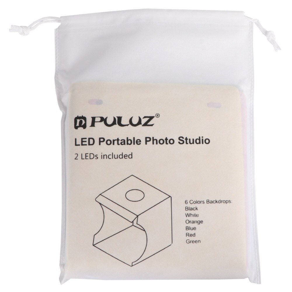 Portable Photography Studio Mini Folding Photo Light Box Photography Tent Kit with 6 Color Background (20 x 20cm): As Shown 1