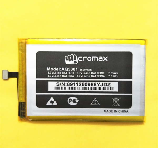 Azk nova bateria para micromax aq5001 3500 mah 3.7v 7.65wh bateria de alta qualidade do telefone móvel li-ion batterie em código de rastreamento estoque