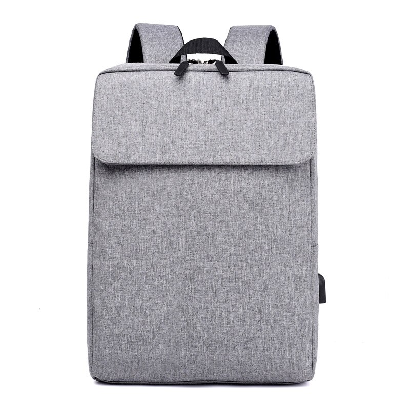 &#39;s Laptop Canvas Backpack for School Notebook Bags Waterproof Travel Rucksack: gray