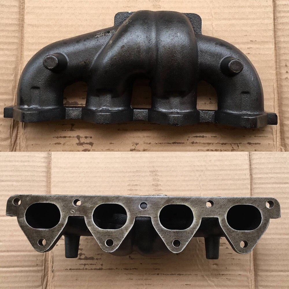 EPMAN Iron Cast Turbo Engine Exhaust Manifold Header Fit T3 / T25 Hybrid Turbochargers For Honda Civic D16Y D-SERIES EM09