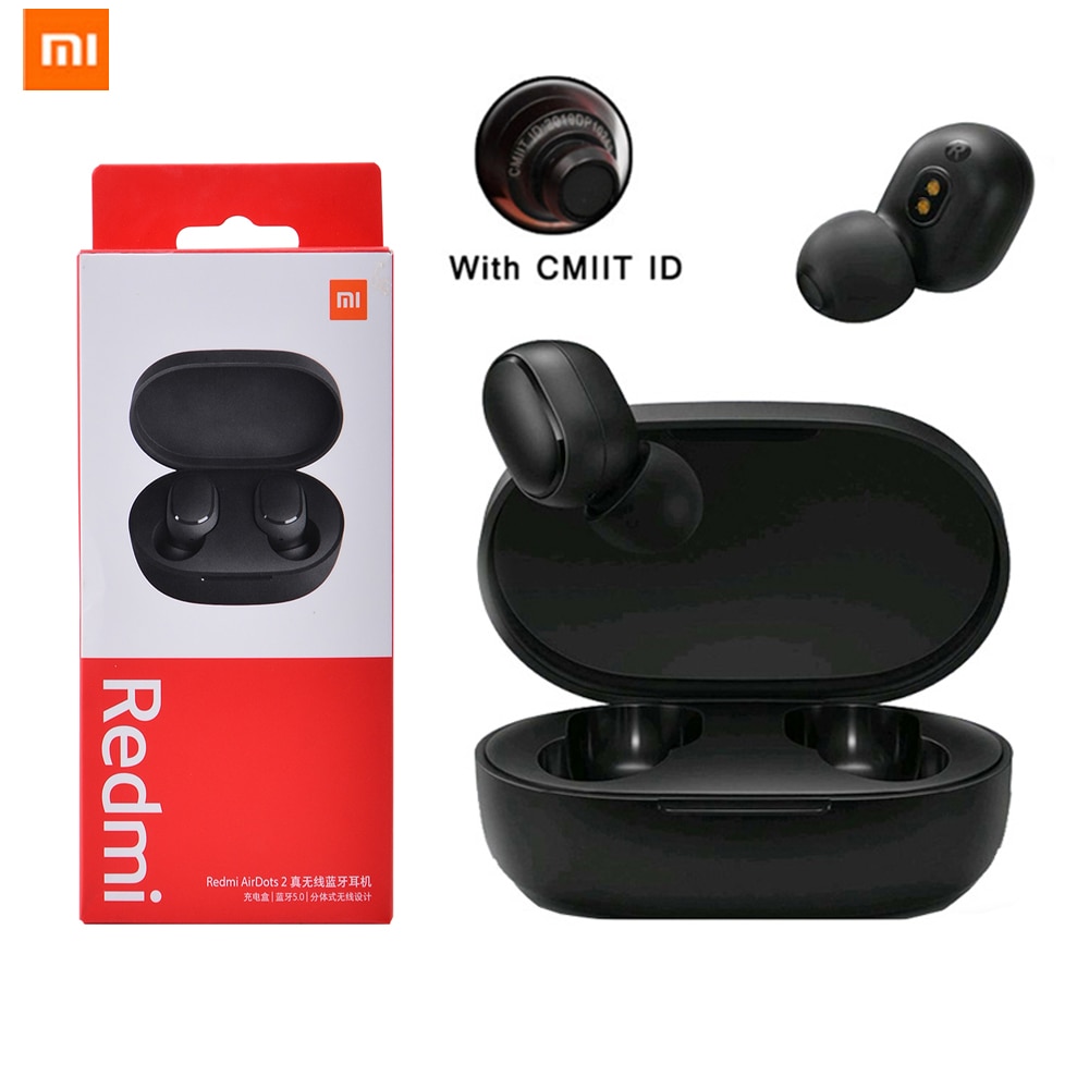 Op originele oordopjes xiaomi redmi airdots 2 draadloze bluetooth 5.0 oordopjes ai control xiaomi airdots in-ear ster
